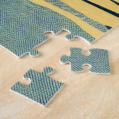 ヴィンテージキャンピングシーンマンカヤック ジグソーパズル (側面)