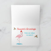 ヴィンテージキャンピングトレーラークリスマスカード シーズンカード (内部)