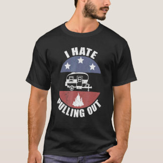 ヴィンテージキャンピングトレーラー旅行T Tシャツ