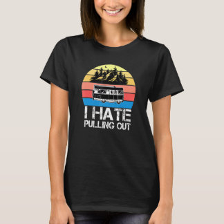 ヴィンテージキャンピングトレーラー旅行T Tシャツ