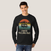 ヴィンテージキャンピングトレーラー旅行T Tシャツ (正面フル)