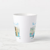 ヴィンテージキャンピングトレーラー カフェラテマグ (正面)