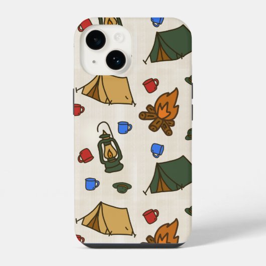 ヴィンテージキャンピングiPhoneケース iPhoneケース (裏面)