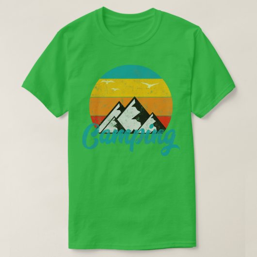 ヴィンテージキャンプキャンプ Tシャツ (デザイン正面)