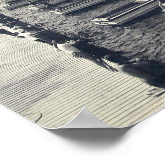 ヴィンテージキャンプシーガルピア写真 ポスター (角)