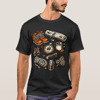 ヴィンテージキャンプ必需品Tシャツ | レトロアウトドア Tシャツ