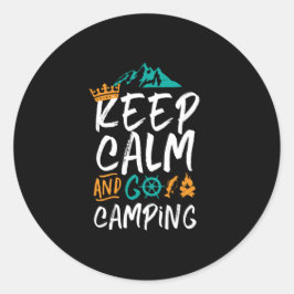 ヴィンテージキャン保プカルアンドゴーキャンプアウトドア ラウンドシール