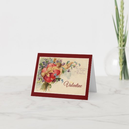 ヴィンテージキュピッドバレンタイン シーズンカード (正面)
