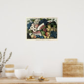 ヴィンテージキュリエ&アイヴズアメリカンフルーツピース ポスター (キッチン)