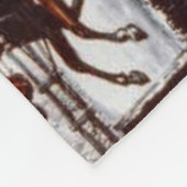 ヴィンテージキュリエ&イヴスウィンタースレージクリスマス フリースブランケット (角)