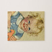 ヴィンテージキュートなブロンド・スカンジナビアの子ども ジグソーパズル (横)