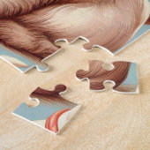 ヴィンテージキュートウエストハイランドホワイトテリア ジグソーパズル (側面)