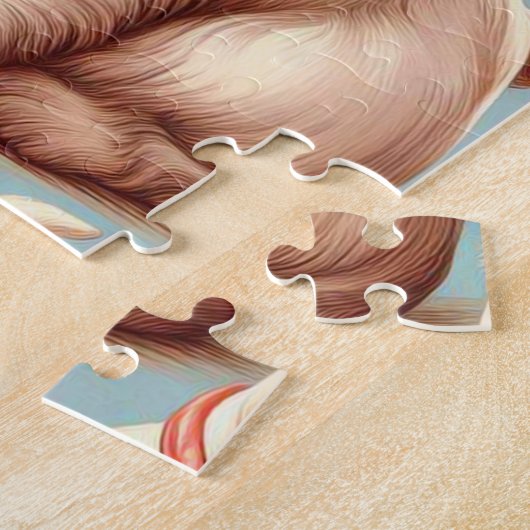 ヴィンテージキュートウエストハイランドホワイトテリア ジグソーパズル (側面)