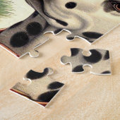 ヴィンテージキュートダルマチアイラストレーション ジグソーパズル (側面)