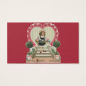 ヴィンテージキュートバレンタインデー 花の少女 (裏面)