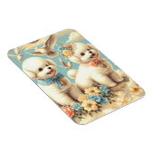 ヴィンテージキュートビチョンフリスェイラストレーション マグネット (右側)