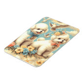 ヴィンテージキュートビチョンフリスェイラストレーション マグネット (左側)