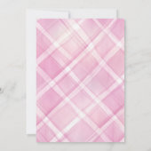 ヴィンテージキュートピンクボウブライダルシャワー 招待状 (裏面)