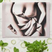 ヴィンテージキュートブロンドサンダー_コーブ キッチンタオル (折り畳み)