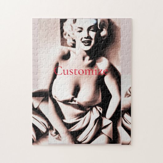 ヴィンテージキュートブロンドサンダー_コーブ ジグソーパズル (縦)