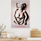 ヴィンテージキュートブロンドサンダー_コーブ ポスター (キッチン)