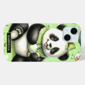 ヴィンテージキュートベビーパンダ Case-Mate iPhoneケース (裏面 (横))