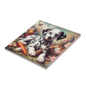 ヴィンテージキュート絵を描ダルマチア タイル (側面)