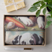 ヴィンテージキュート絵を描ダルマチア 薄葉紙 (ギフト)