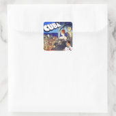 ヴィンテージキューバは非常に速い旅行に近い スクエアシール (バッグ)