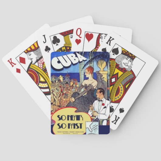 ヴィンテージキューバは非常に速い旅行に近い トランプ (裏面)
