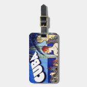 ヴィンテージキューバは非常に速い旅行に近い ラゲッジタグ (正面縦)