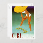 ヴィンテージキューバアイデアルバケーションランド ポストカード (正面/裏面)
