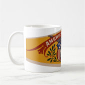 ヴィンテージキューバシガーラベルアート、アメリカ市民 コーヒーマグカップ (左)