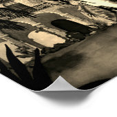 ヴィンテージキューバトラベル – ホリデーアイルトロピックスセピア ポスター (角)