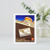 ヴィンテージキューバメキシコクルーズ海ライナー旅行 ポストカード (スタンド正面)