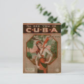 ヴィンテージキューバ旅行でお会いしよう ポストカード (スタンド正面)
