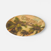 ヴィンテージキューバ旅行 – キューバ鉄道 ペーパープレート (アングル)