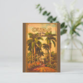 ヴィンテージキューバ旅行 – キューバ鉄道 ポストカード (スタンド正面)