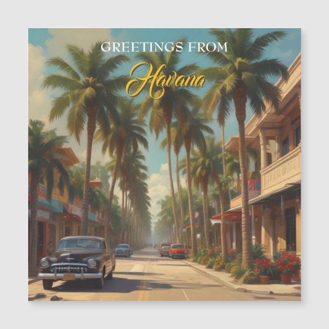 ヴィンテージキューバ旅行 – ハバナからの挨拶 (正面)
