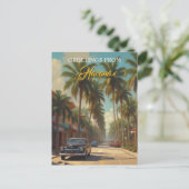 ヴィンテージキューバ旅行 – ハバナからの挨拶 インビテーションポストカード (スタンド正面)