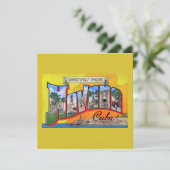 ヴィンテージキューバ旅行 – ハバナからの挨拶 カード (スタンド正面)