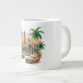 ヴィンテージキューバ旅行 – ハバナからの挨拶 ジャンボコーヒーマグカップ (正面右)