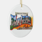 ヴィンテージキューバ旅行 – ハバナからの挨拶 セラミックオーナメント (右)