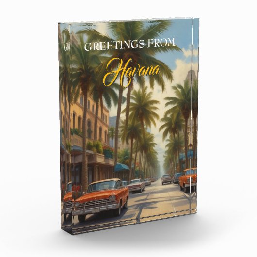 ヴィンテージキューバ旅行 – ハバナからの挨拶 フォトブロック (左)