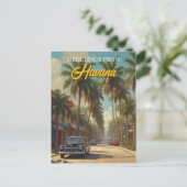 ヴィンテージキューバ旅行 – ハバナからの挨拶 ポストカード (スタンド正面)