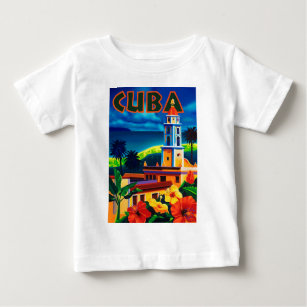 ヴィンテージキューバ旅行 ベビーTシャツ
