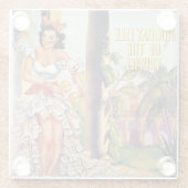 ヴィンテージキューバ観光客委員会熱帯旅行 ガラスコースター (裏面)