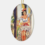 ヴィンテージキューバ観光客委員会熱帯旅行 セラミックオーナメント (左)