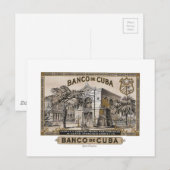 ヴィンテージキューバ・キューバノ・バンコ ポストカード (正面/裏面)