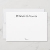 ヴィンテージキュービズムスタイリッシュアート任意の大事な行事 シーズンカード (裏面)